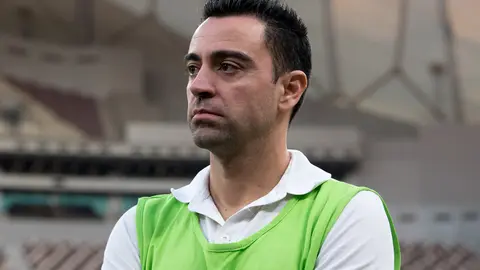 FILED - 04 January 2018, Qatar, Doha: World Cup ambassador Xavi Hernandez takes part in a press conference at the Khalifa International Stadium in Doha. Barcelona have named former midfield legend Xavi as their new head coach after securing his release from Qatari team Al Sadd, the Spanish giants have said. Photo: Sven Hoppe/dpa.