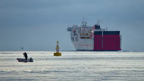 A ferry sails off the coast of Mallorca. Photo: Pixabay.