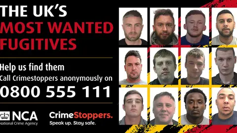 Most wanted uk criminals in Spain. Image: Crimestoppers.