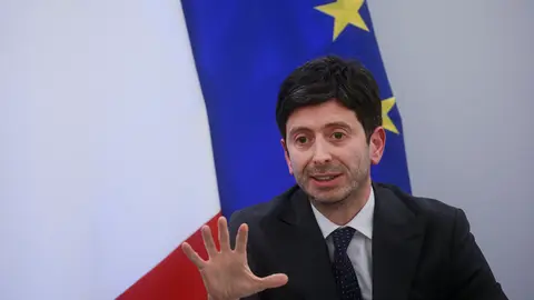 02 February 2022, Italy, Rome: Italian Minister of Health Roberto Speranza attends a press conference following the council of ministers meeting. Photo: Fabio Frustaci/LaPresse via ZUMA Press/dpa.