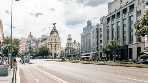 A view of the Gran Via avenue in Madrid. Photo: Pixabay.