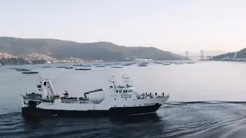 The Villa de Pitanxo ship, which has sunk off the Canadian coast. Image: Youtube screenshot.