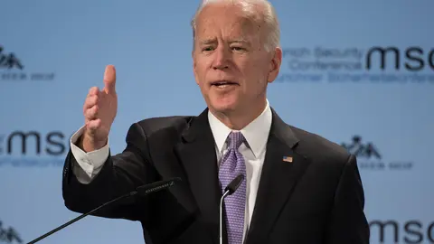 FILED - 16 February 2019, Munich: Former US Vice President Joe Biden speaks on the second day of the 55th Munich Security Conference. US President Joe Biden has signed a memorandum to provide up to $600 million in "immediate military assistance" to Ukraine. Photo: Sven Hoppe/dpa.