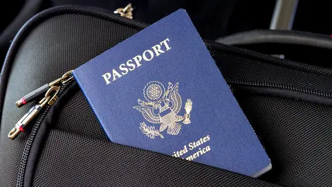 File photo of a US passport. Photo: Pixabay.