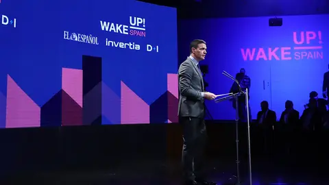 04/04/2022. Prime Minister Pedro Sanchez, during the inauguration of the 'Wake up, Spain!' forum in Madrid. Photo: La Moncloa.