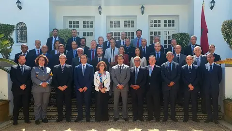 The Spanish and Moroccan delegations gathered in Rabat to discuss Operation Crossing the Strait 2022. Photo: Ministerio del Interior.