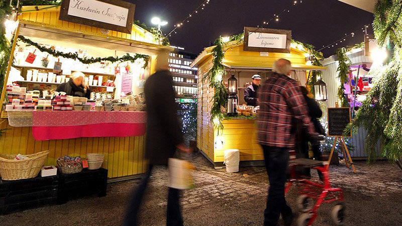 Christmas market in Turku. Source city of Turku