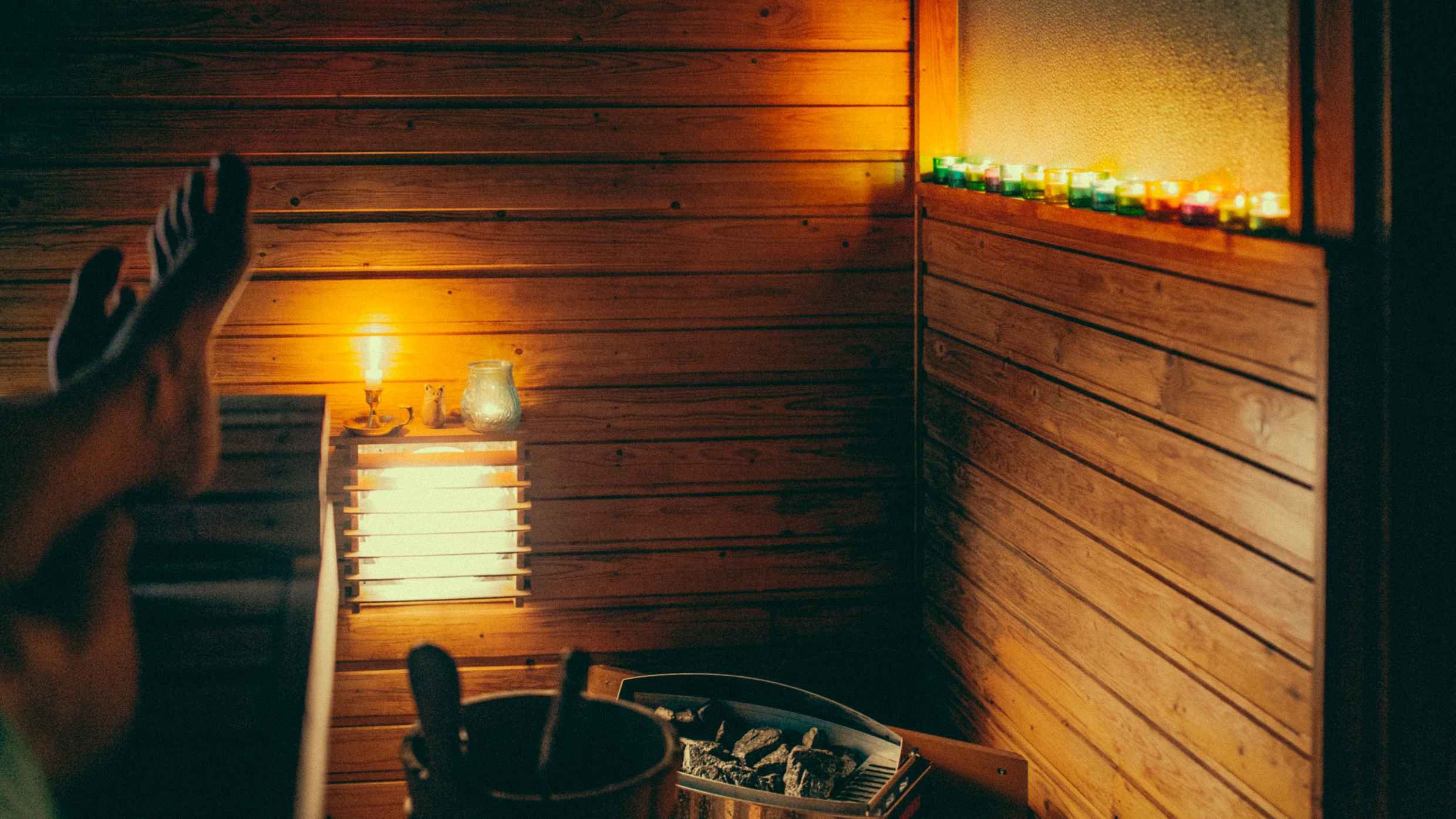 Sauna lights Christmas Jussi Hellsten