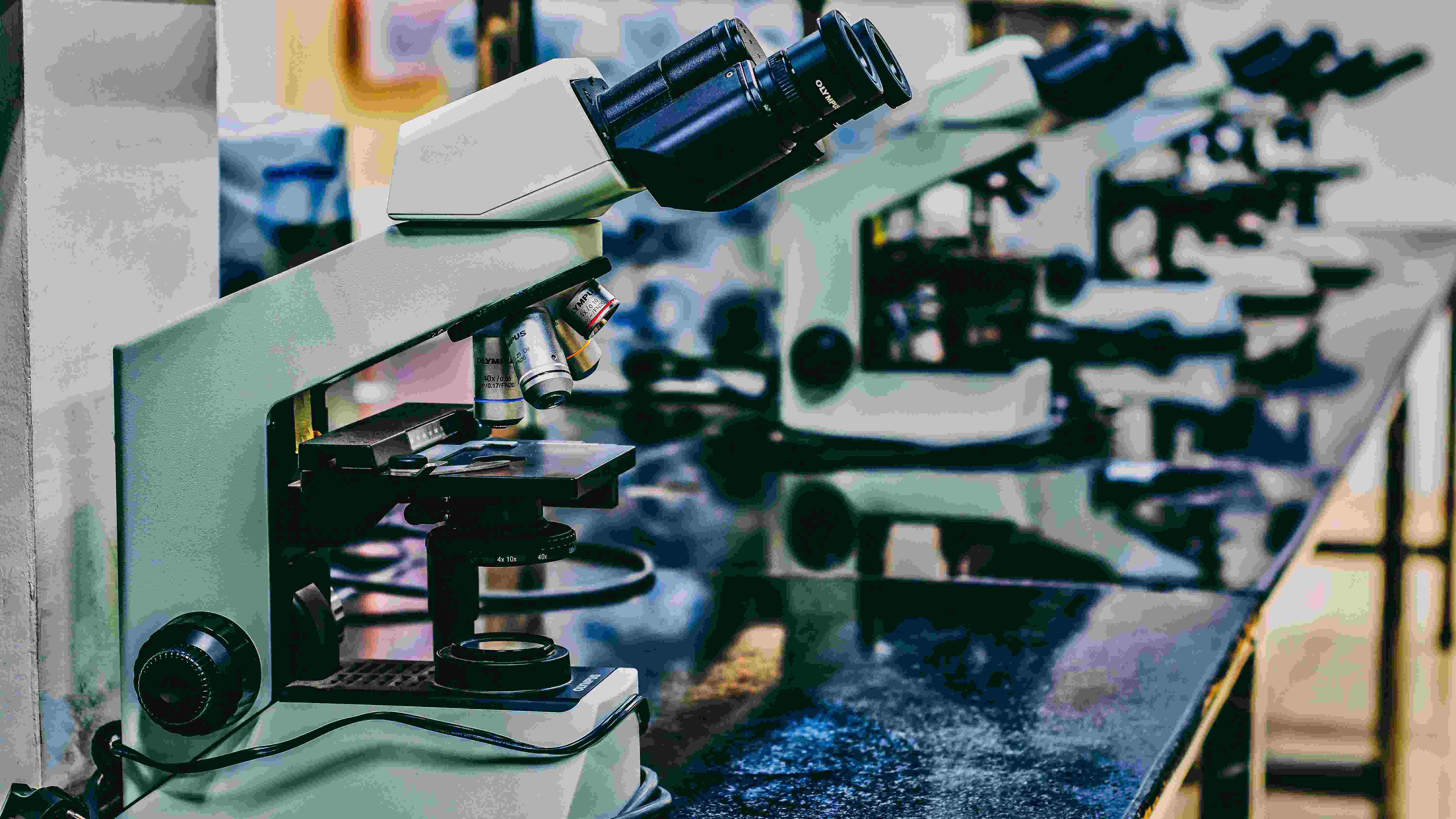 Microscopes laboratory by Ousa Chea