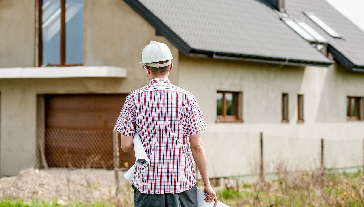 Building house architect worker construction