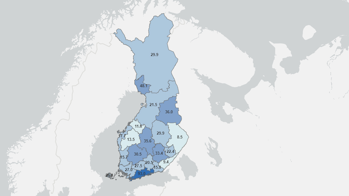 Map-Finland-incidence-Covid-coronavirus-8-April