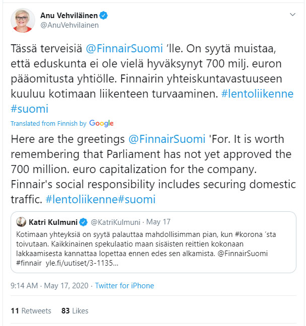 Anu-Vehviläinen-tweet