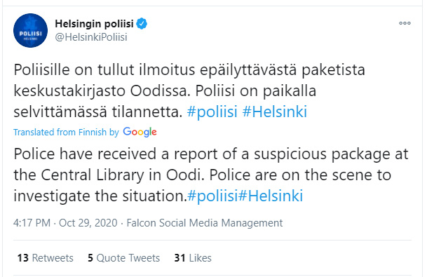 Police-alert-tweet-Oodi