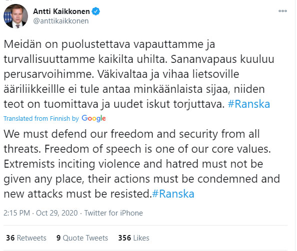 Antti-Kaikkonen-tweet-Nice