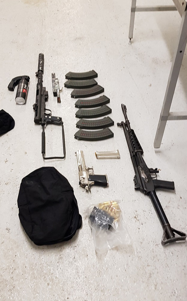 Firearms seized during the operation Greenlight. Photo: Finland Police.