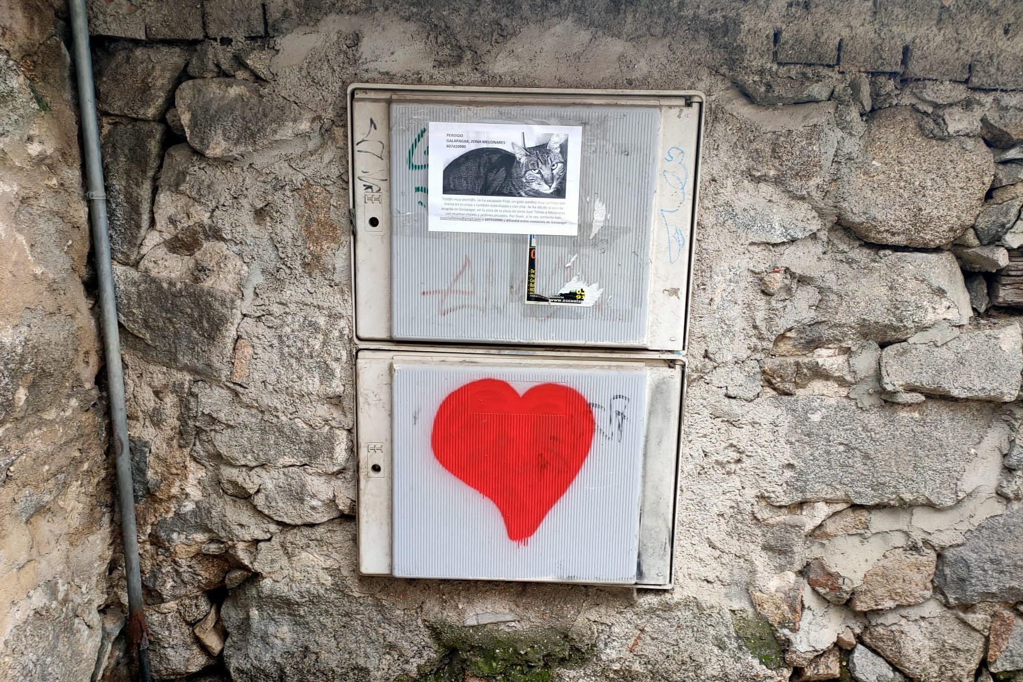 Hearts of love continue to appear every morning in the streets of my city. Photo: Matthew Kennington.