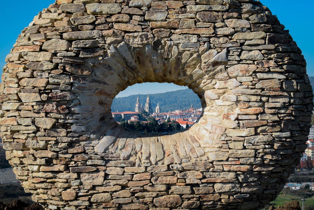 The Cathedral of Santiago de Compostela, seen from the City of Culture of Galicia. Photo: Pablo Morilla.